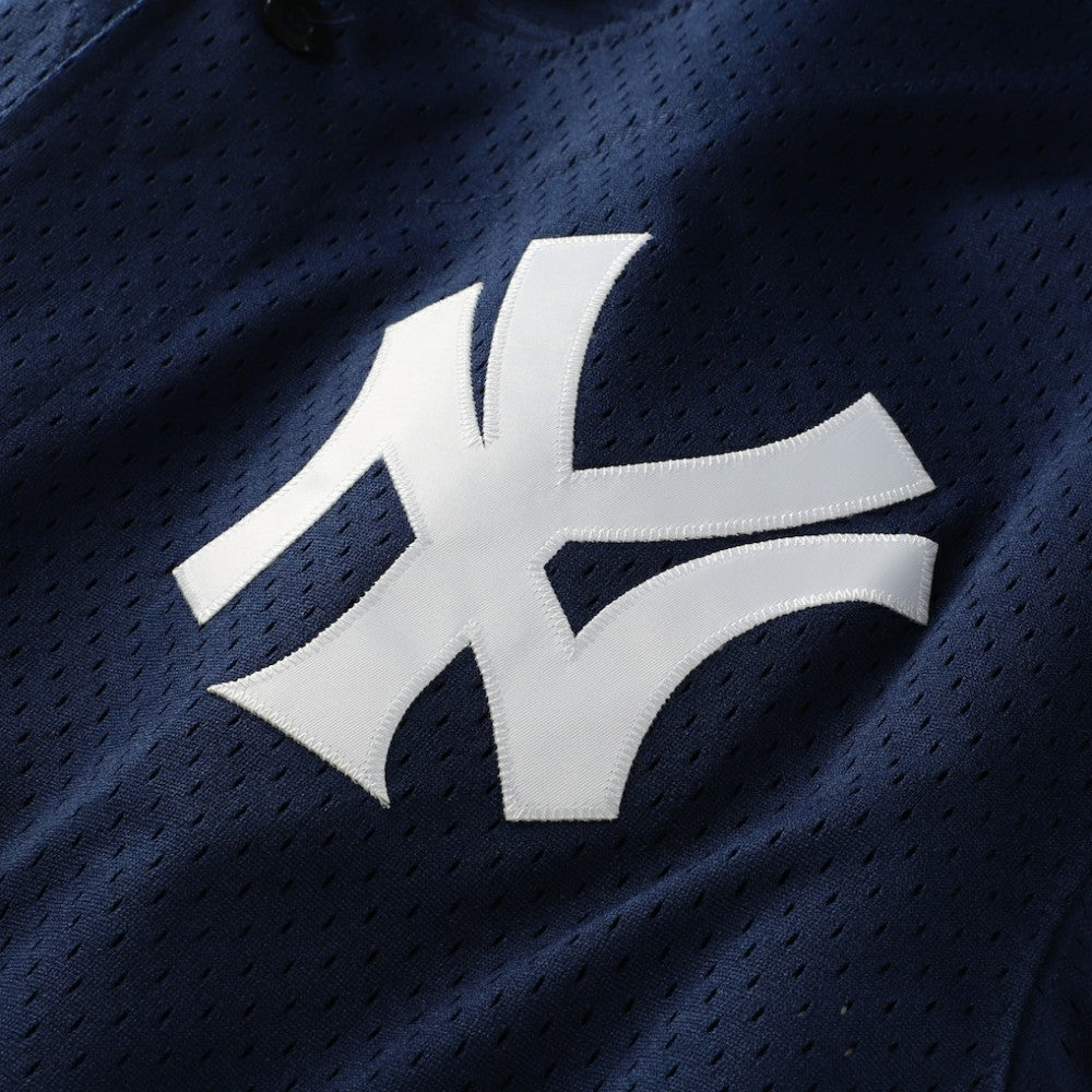 Derek Jeter New York Yankees Mitchell & Ness Cooperstown Collection Mesh Batting Practice Button-Up Jersey - Navy Jerseys