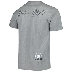 NHL Boston Bruins Mitchell & Ness City Collection T-Shirt - Heather Gray