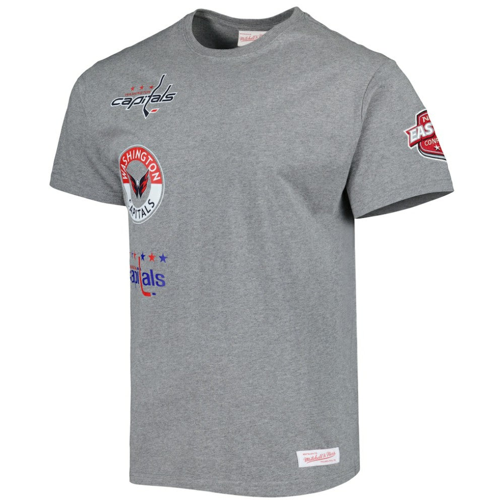 NHL Washington Capitals Mitchell & Ness City Collection T-Shirt - Heather Gray