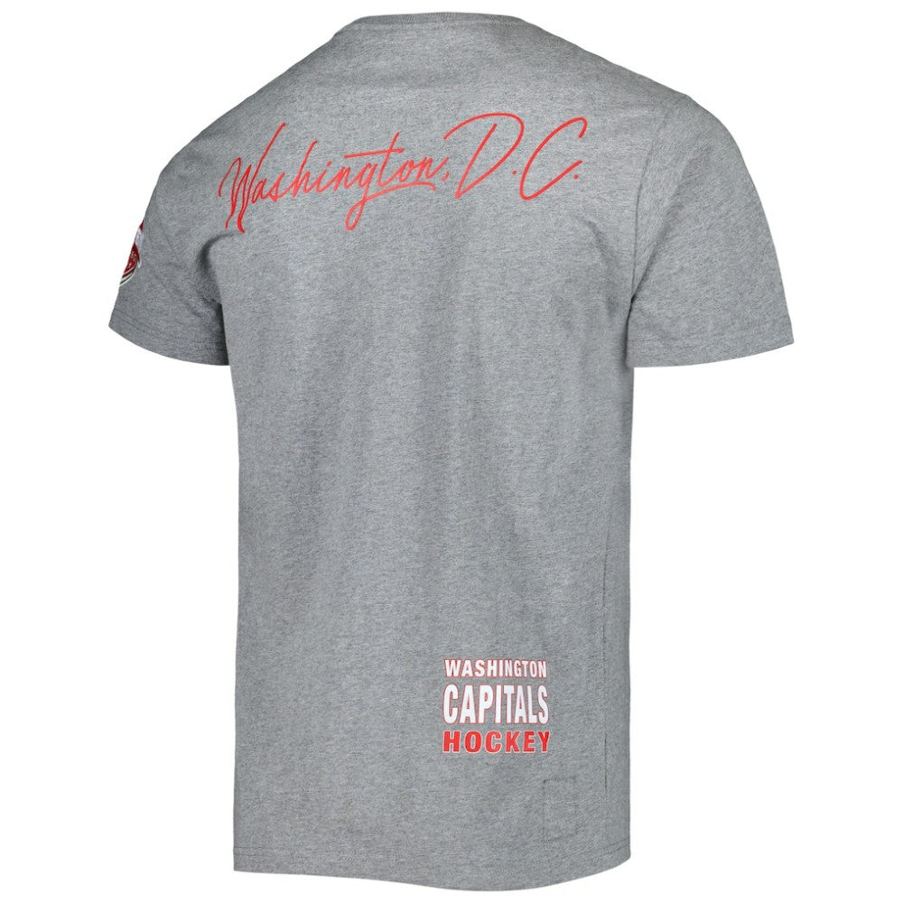 NHL Washington Capitals Mitchell & Ness City Collection T-Shirt - Heather Gray