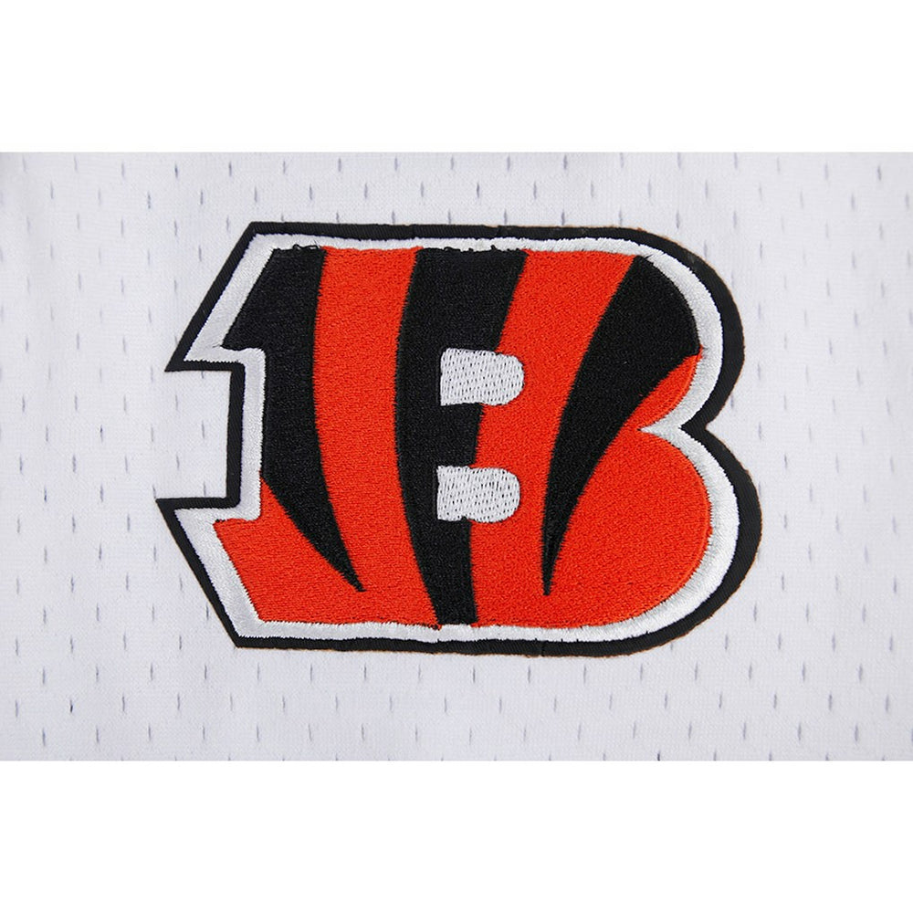 Joe Burrow Cincinnati Bengals Pro Standard Mesh Baseball Button-Up T-Shirt White