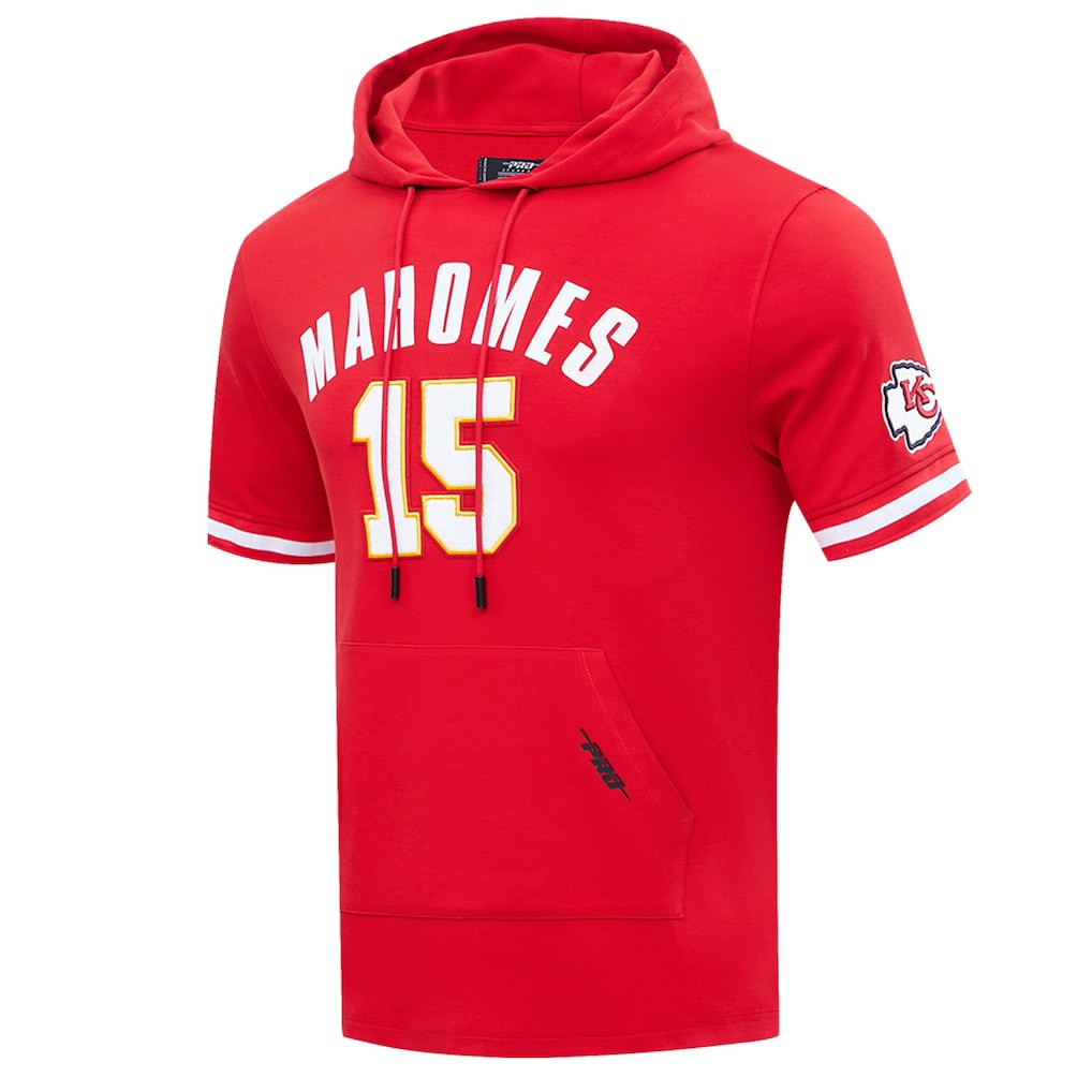 Patrick Mahomes Kansas City Chiefs Pro Standard Player Name & Number Hoodie T-Shirt Red