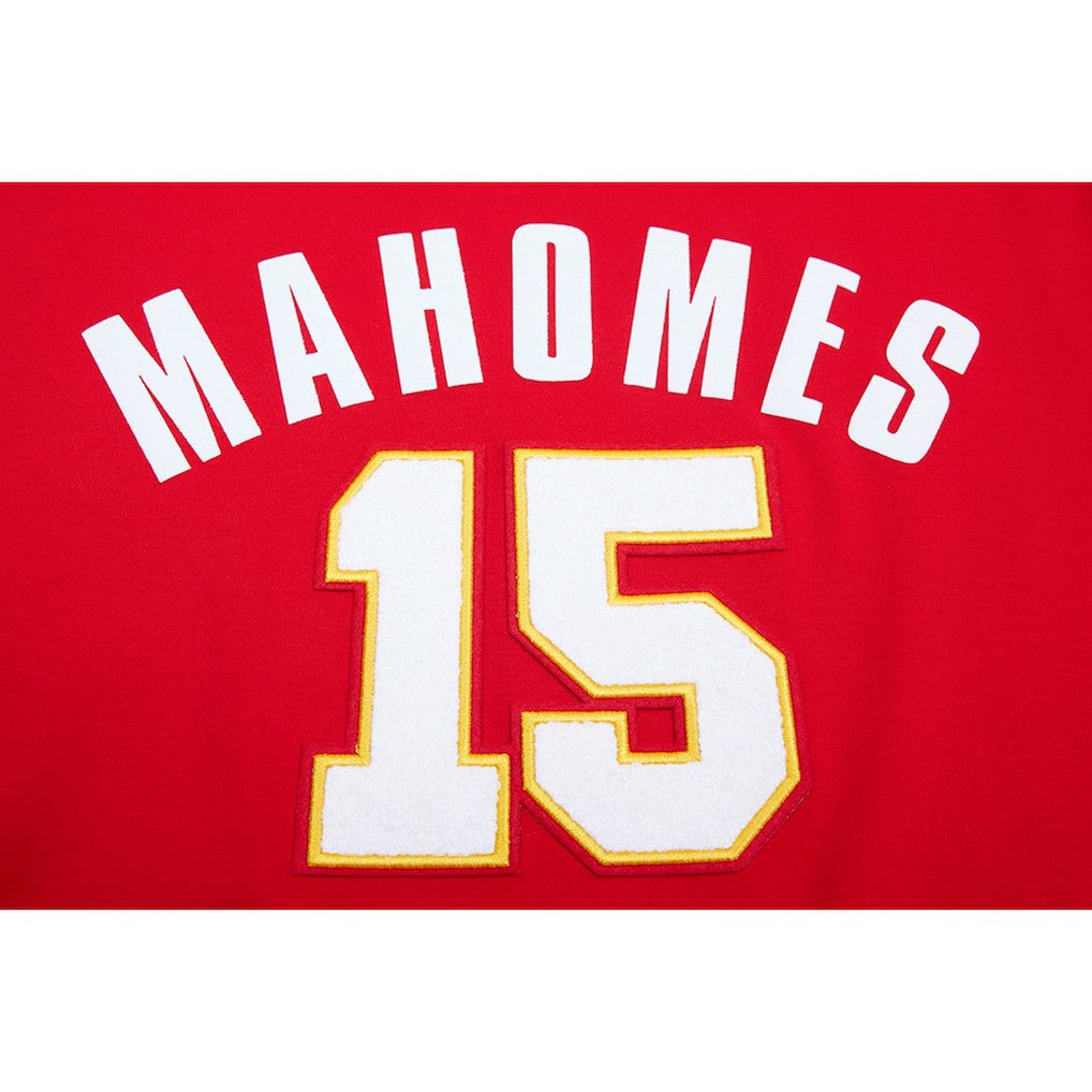 Patrick Mahomes Kansas City Chiefs Pro Standard Player Name & Number Hoodie T-Shirt Red