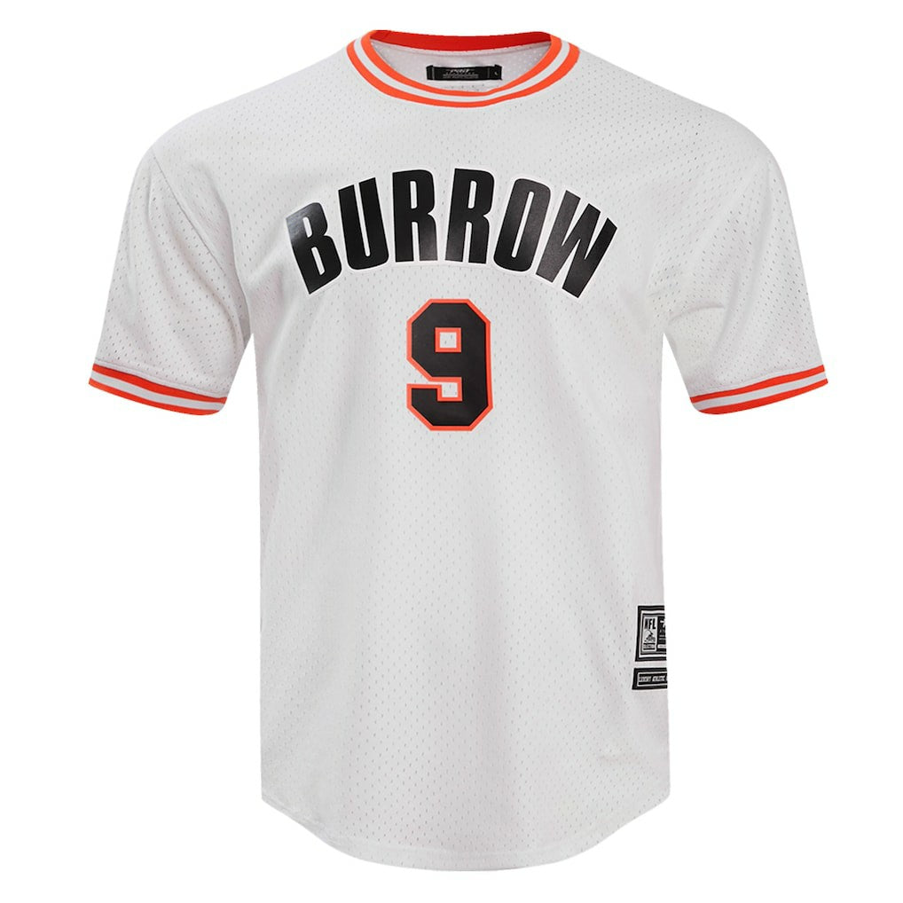 Joe Burrow Cincinnati Bengals Pro Standard Player Name & Number Mesh T-Shirt White