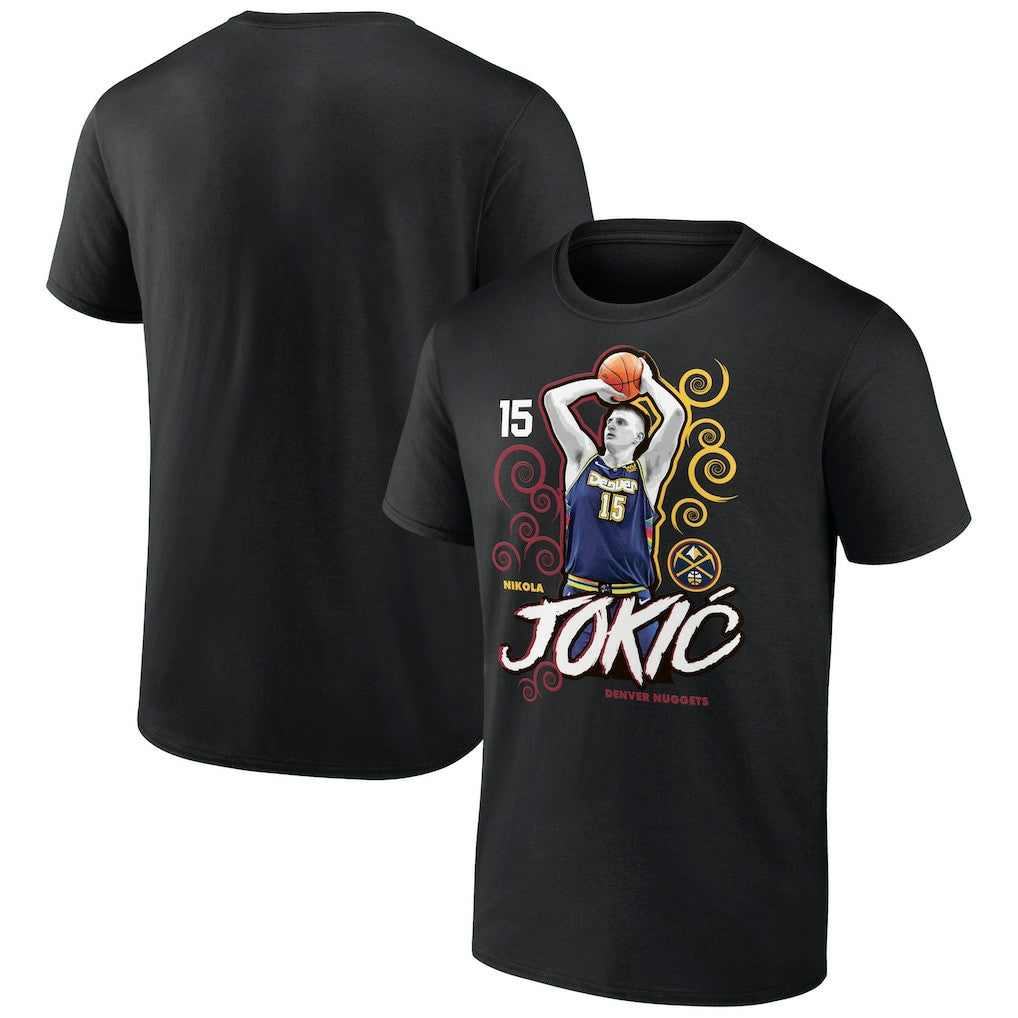 Nikola Jokic Denver Nuggets Competitor T-Shirt Black