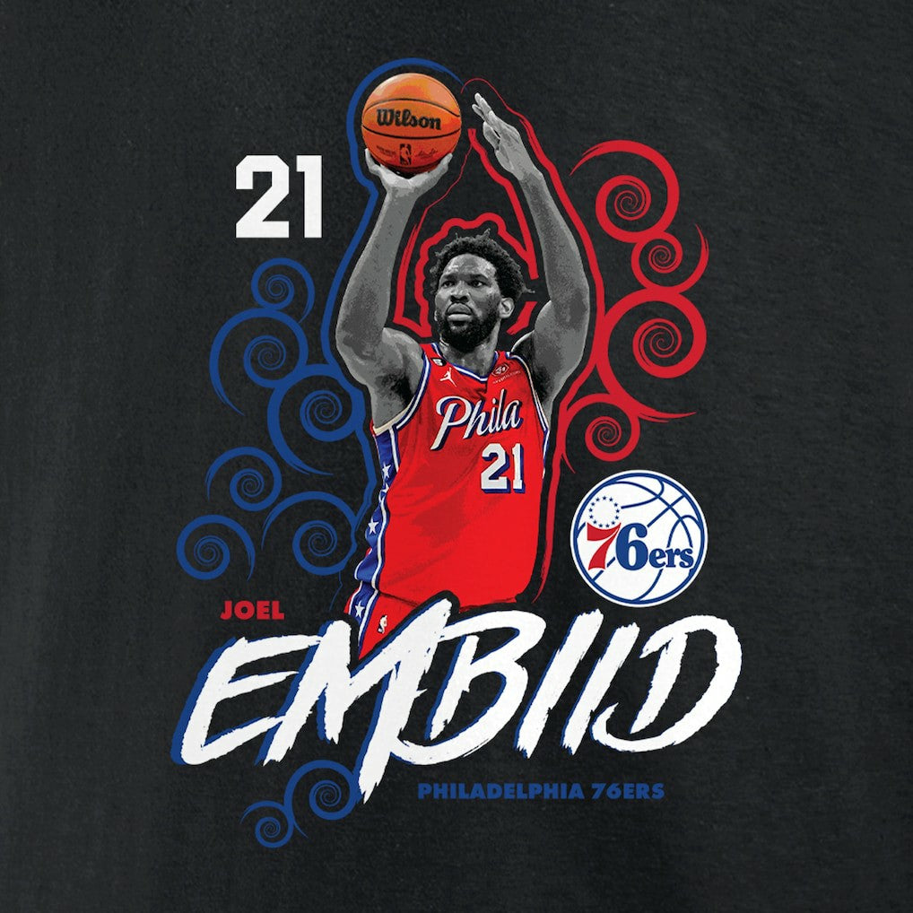 Joel Embiid Philadelphia 76ers Competitor T-Shirt Black