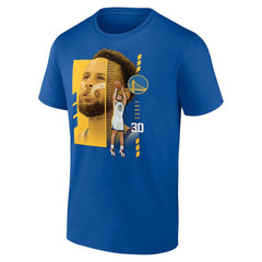 Stephen Curry Golden State Warriors Player Name & Number Jump Pass T-shirt Royal