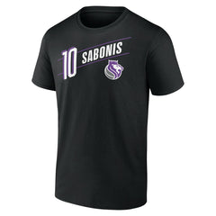 Domantas Sabonis Sacramento Kings Full-Court Press Name & Number T-Shirt Black