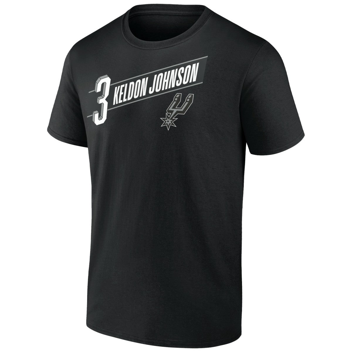 Keldon Johnson San Antonio Spurs Full-Court Press Name & Number T-Shirt Black