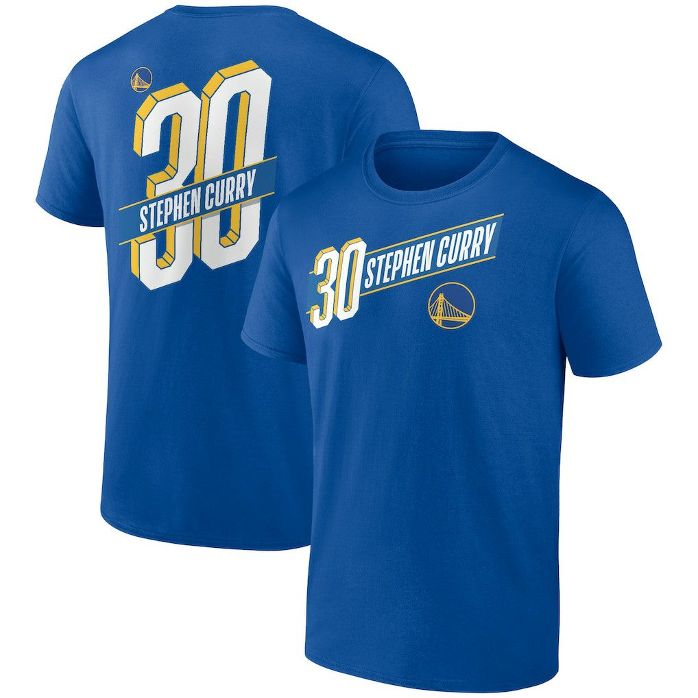 Stephen Curry Golden State Warriors Full-Court Press Name & Number T-Shirt Royal
