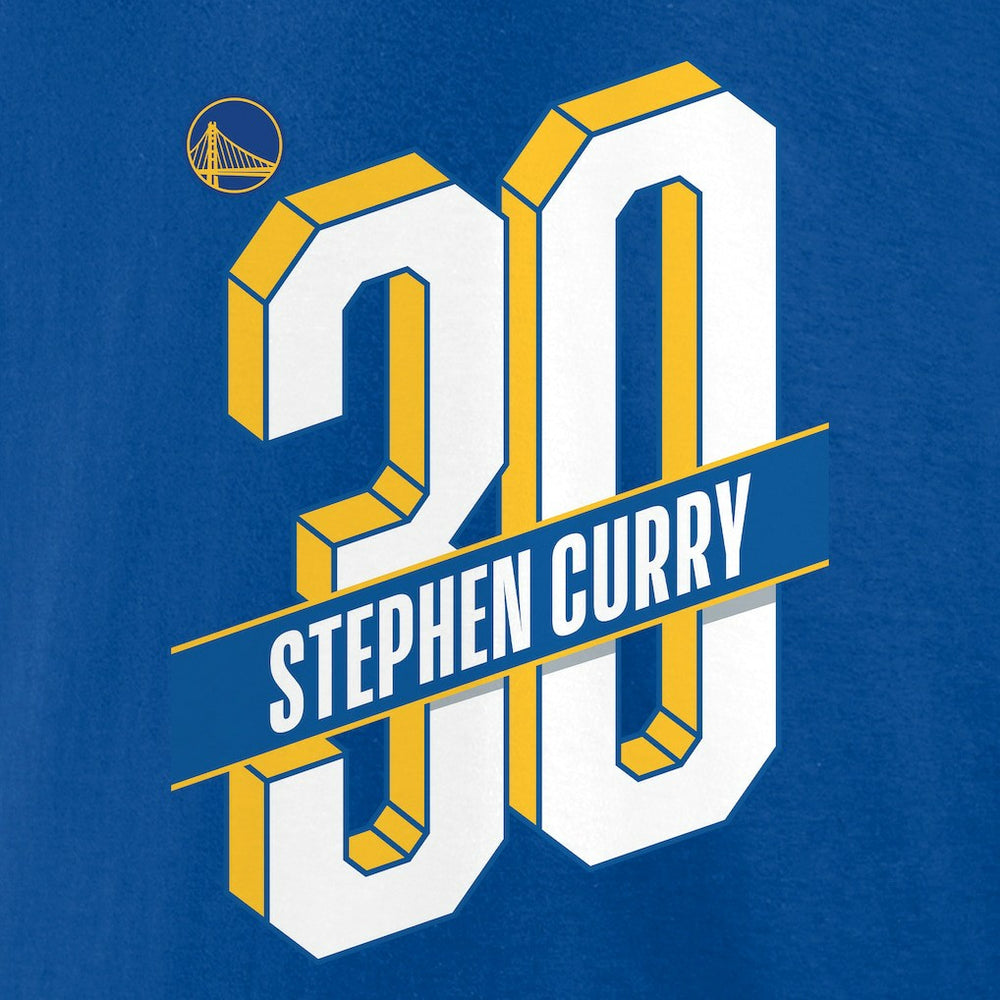 Stephen Curry Golden State Warriors Full-Court Press Name & Number T-Shirt Royal