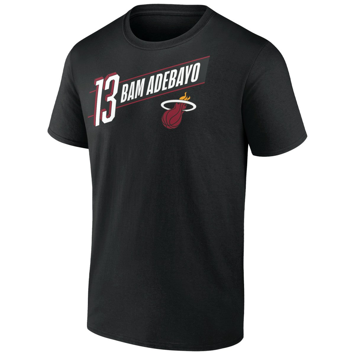 Bam Adebayo Miami Heat Full-Court Press Name & Number T-Shirt Black