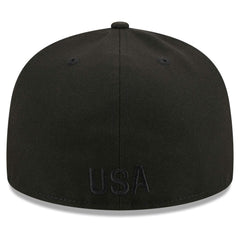 USMNT New Era Text 59FIFTY Fitted Hat Black