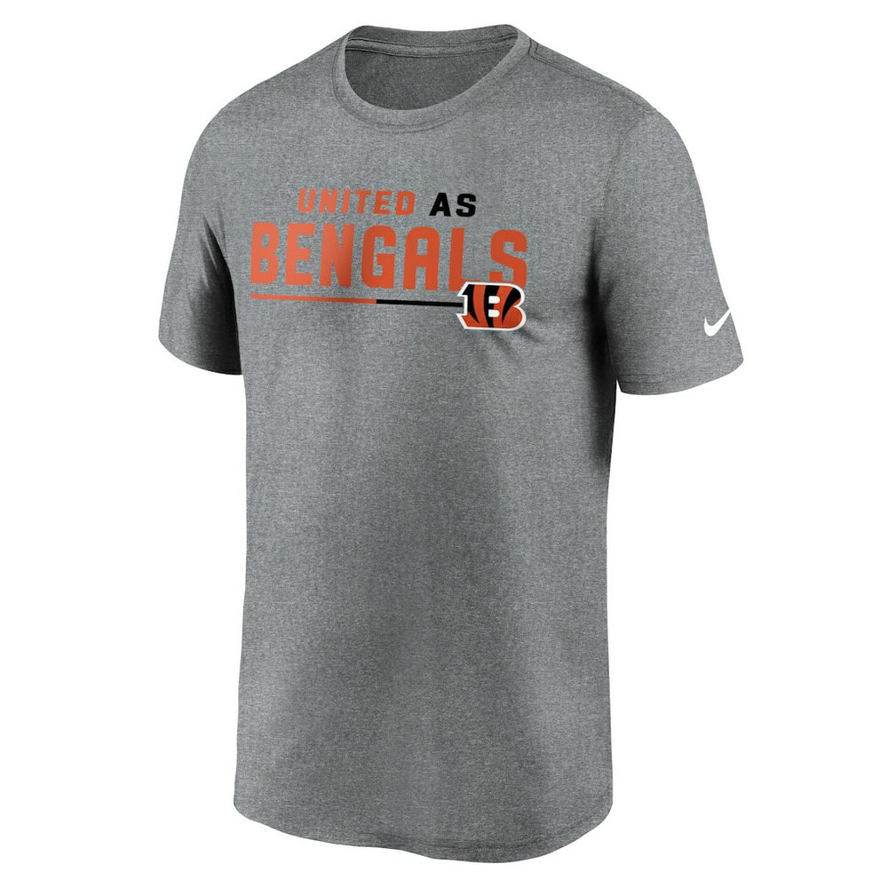 Cincinnati Bengals Legend Team Shoutout Performance T-Shirt Heather Gray