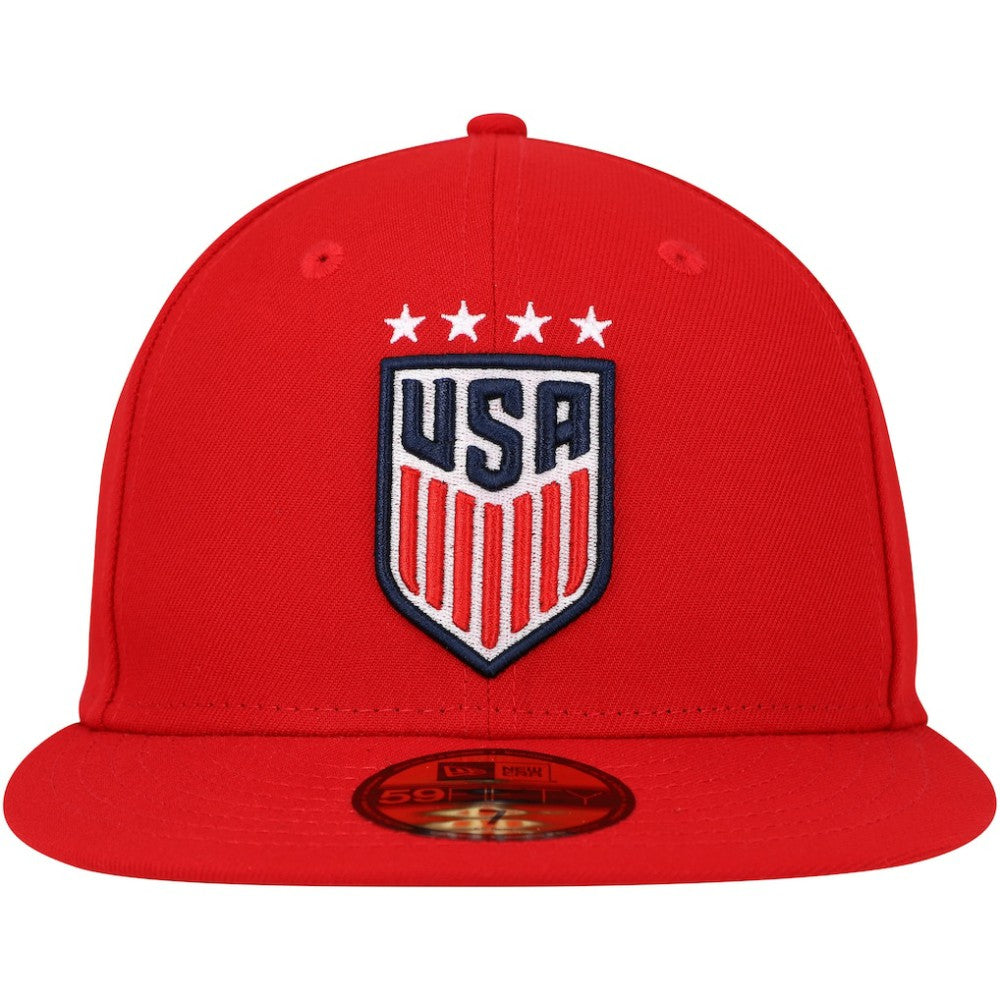 USWNT New Era Team Basic 59FIFTY Fitted Hat Red shop