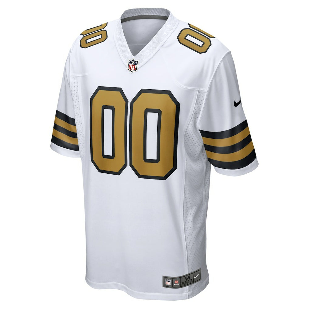 New Orleans Saints Alternate Custom Game Jersey White