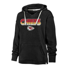 Kansas City Chiefs '47 Women's Color Rise Kennedy Pullover Hoodie Black