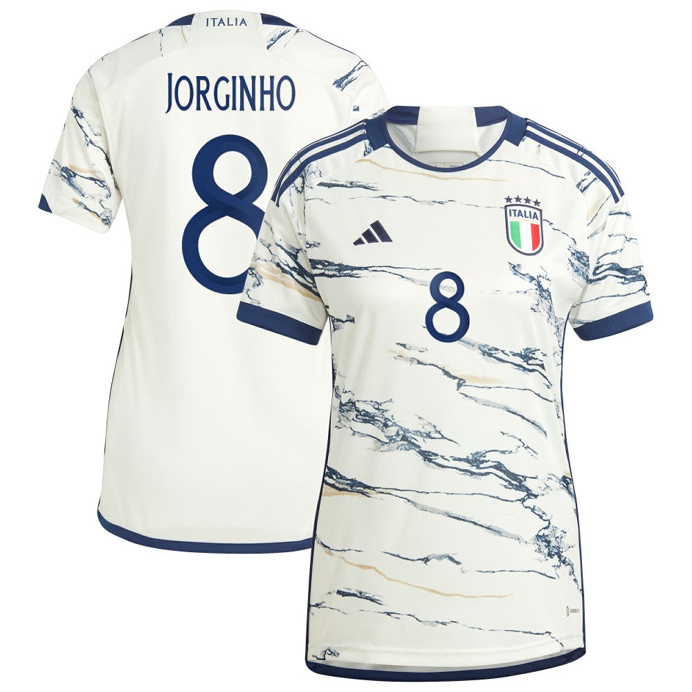Jorginho Italy National Team Women's 2023 Away Replica Jersey White