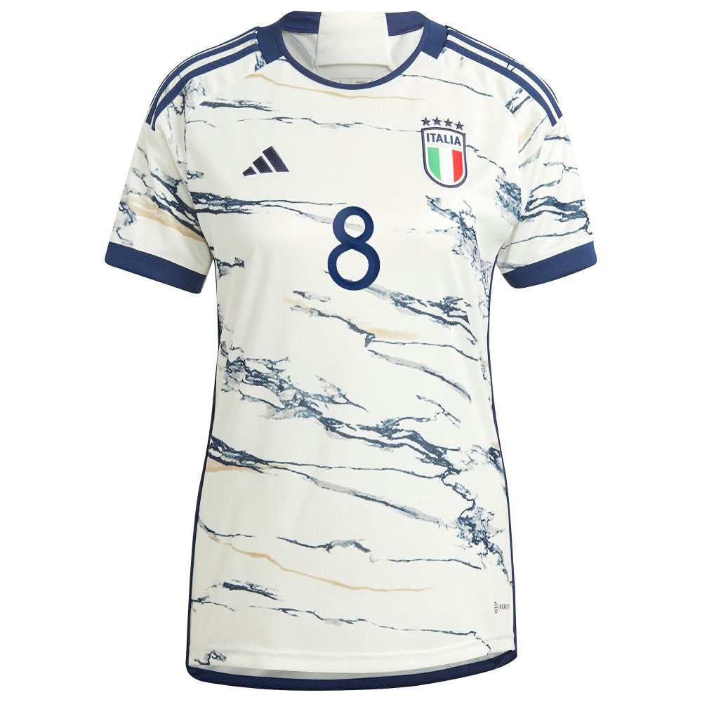 Jorginho Italy National Team Women's 2023 Away Replica Jersey White