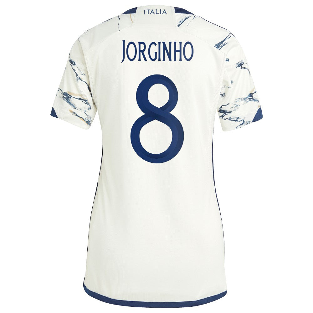 Jorginho Italy National Team Women's 2023 Away Replica Jersey White