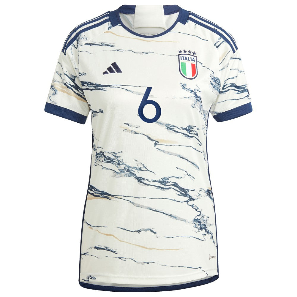 Marco Verratti Italy National Team Women's 2023 Away Replica Jersey White