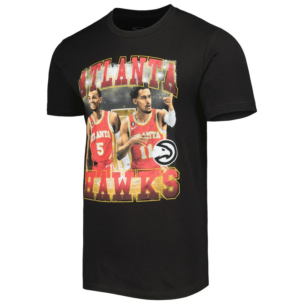 Trae Young & Dejounte Murray Atlanta Hawks Stadium Essentials Unisex Player Duo T-Shirt Black
