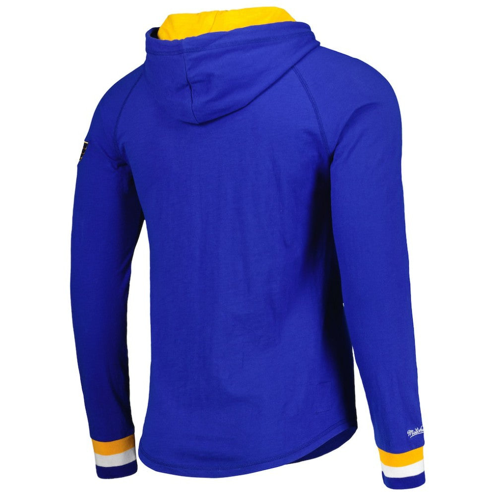 NHL St. Louis Blues Mitchell & Ness Legendary Slub Hoodie Long Sleeve T-Shirt - Blue