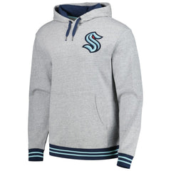 NHL Seattle Kraken Mitchell & Ness Classic French Terry Pullover Hoodie - Heather Gray
