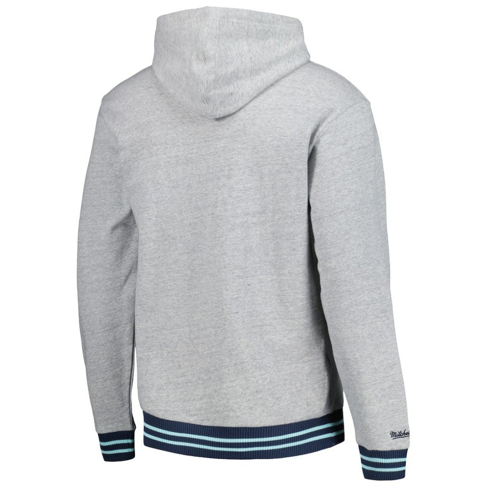 NHL Seattle Kraken Mitchell & Ness Classic French Terry Pullover Hoodie - Heather Gray