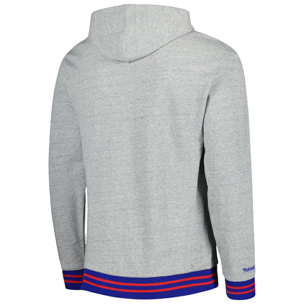 NHL Washington Capitals Mitchell & Ness Classic French Terry Pullover Hoodie - Heather Gray