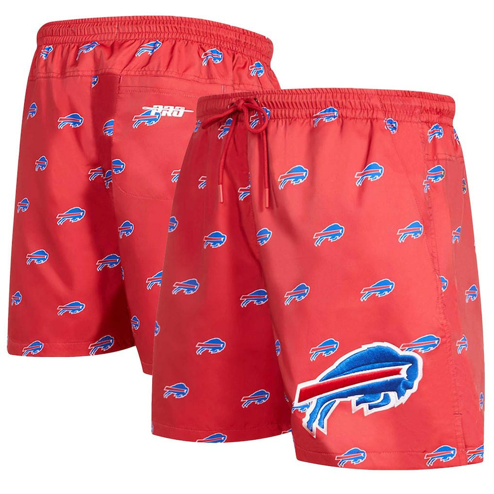 Buffalo Bills Pro Standard Allover Print Mini Logo Shorts Red