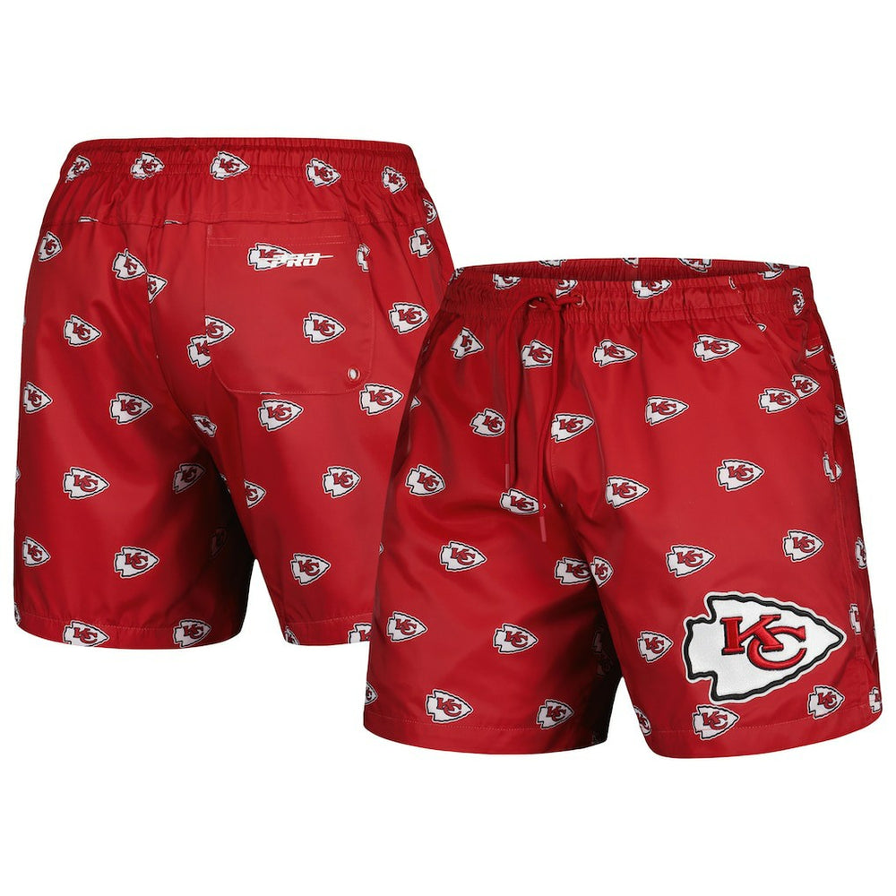 Kansas City Chiefs Pro Standard Allover Print Mini Logo Shorts Red