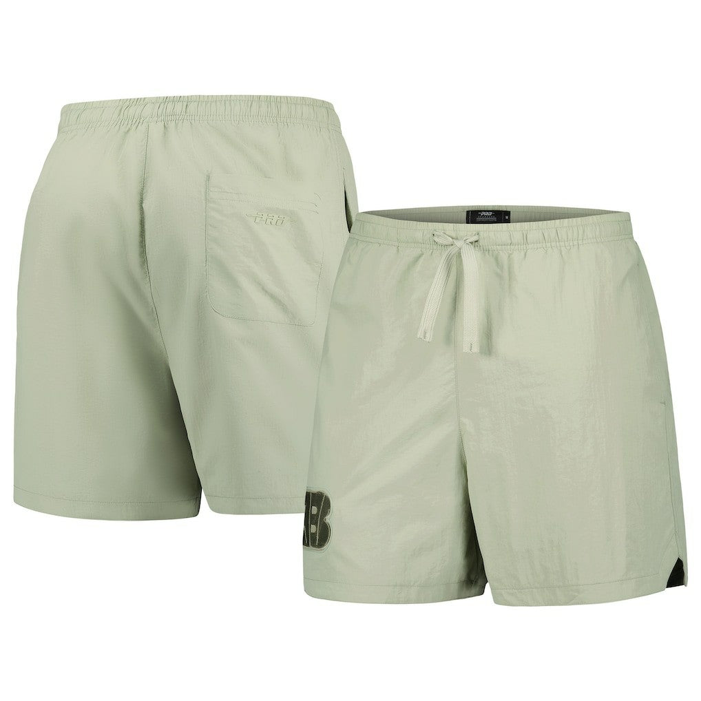 Cincinnati Bengals Pro Standard Neutrals 2.0 Woven Shorts Light Green