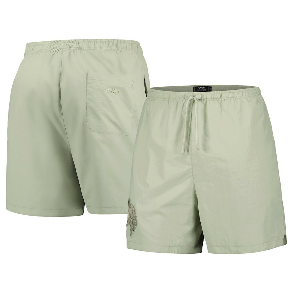 Minnesota Vikings Pro Standard Neutrals 2.0 Woven Shorts Light Green