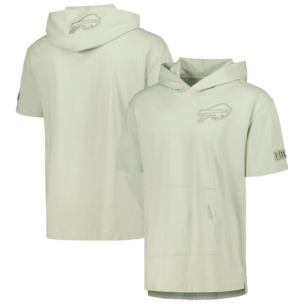 Buffalo Bills Pro Standard Neutrals Short Sleeve Pullover Hoodie Light Green