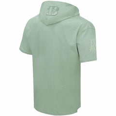 Cincinnati Bengals Pro Standard Neutrals Short Sleeve Pullover Hoodie Light Green