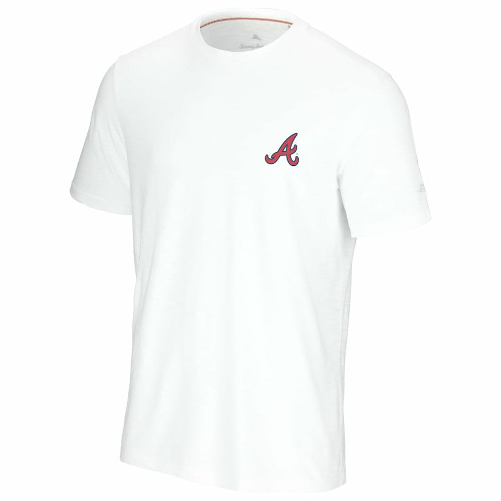 Atlanta Braves Tommy Bahama Playa Ball T-Shirt - White T-shirts