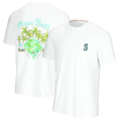 Seattle Mariners Tommy Bahama Playa Ball T-Shirt - White T-shirts