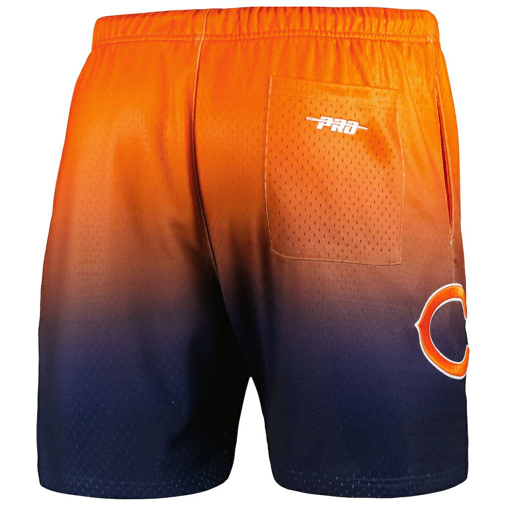 Chicago Bears Pro Standard Ombre Mesh Shorts Navy/Orange