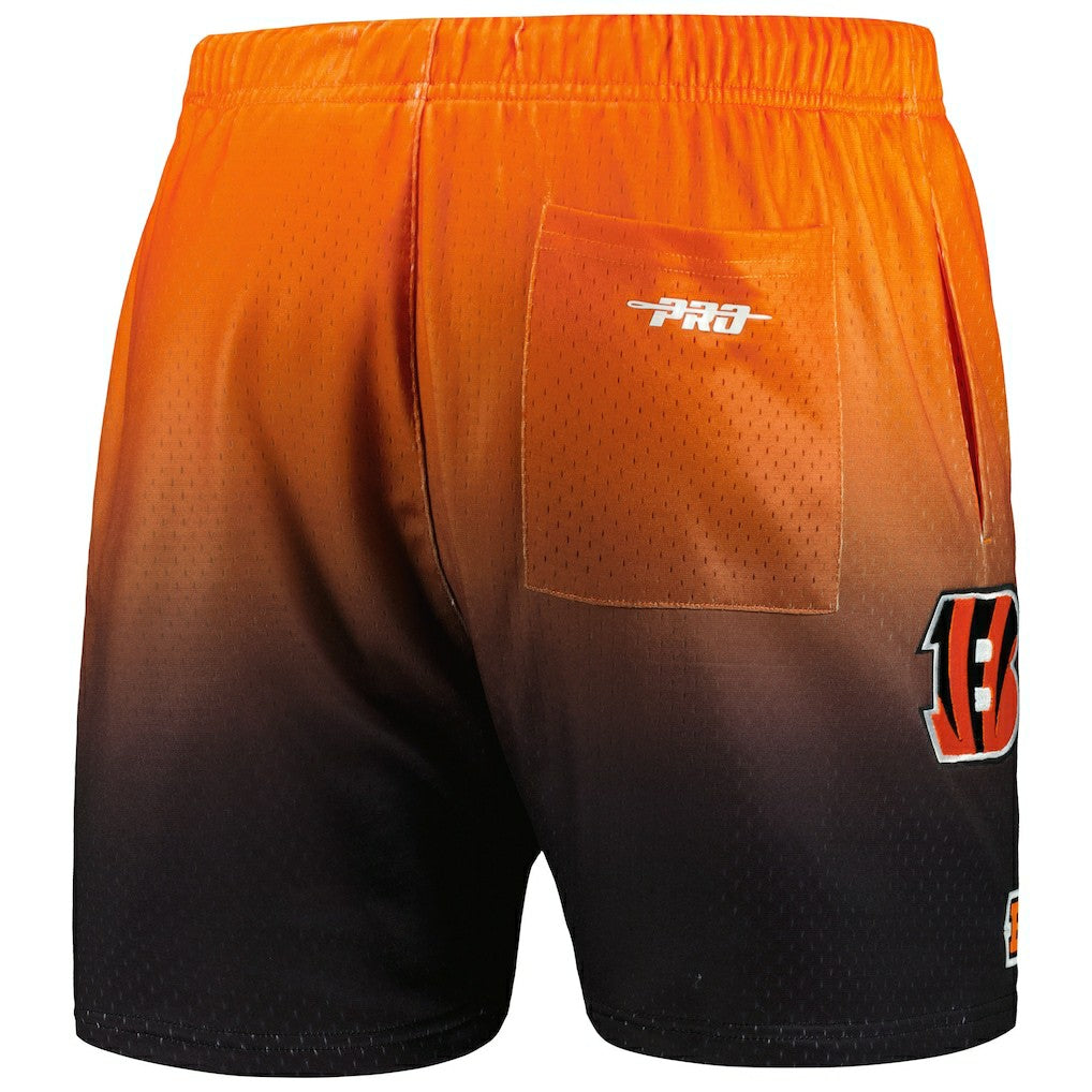 Cincinnati Bengals Pro Standard Ombre Mesh Shorts Black/Orange