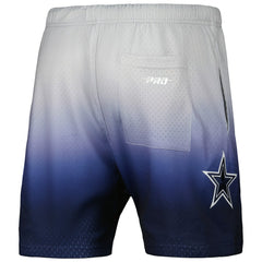 Dallas Cowboys Pro Standard Ombre Mesh Shorts Navy/Silver