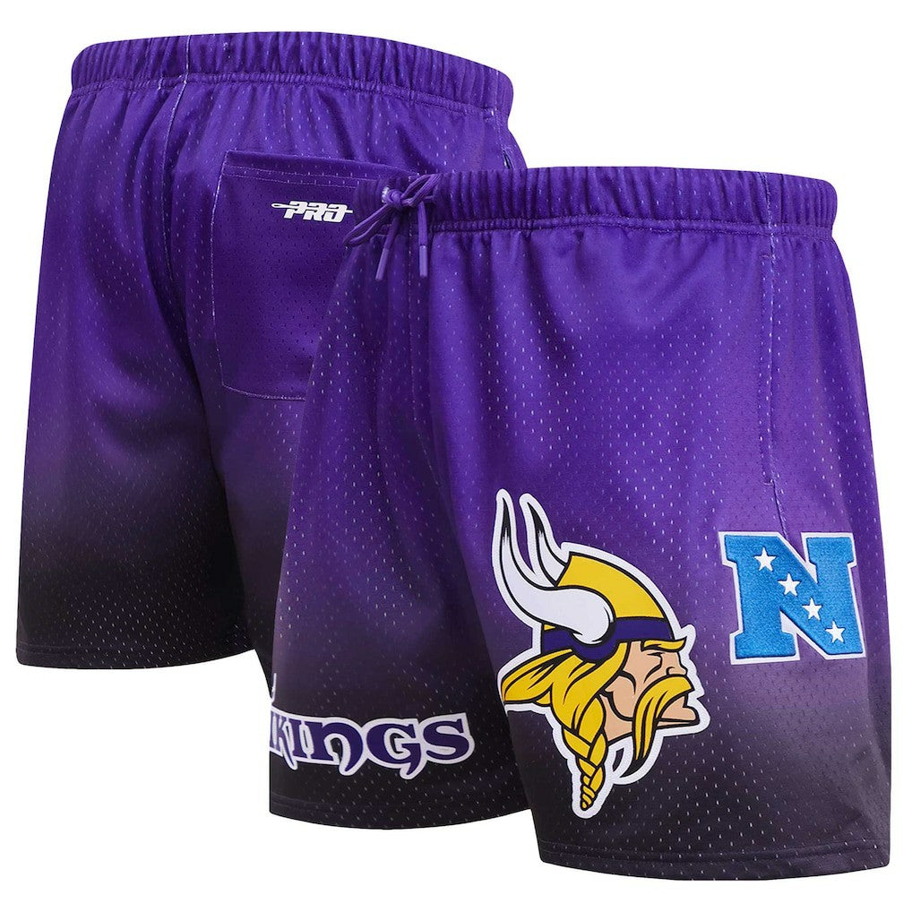 Minnesota Vikings Pro Standard Ombre Mesh Shorts Black/Purple