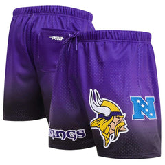 Minnesota Vikings Pro Standard Ombre Mesh Shorts Black/Purple