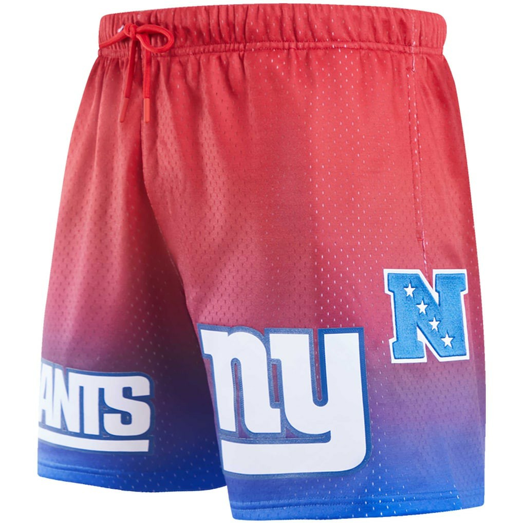 New York Giants Pro Standard Ombre Mesh Shorts Royal/Red
