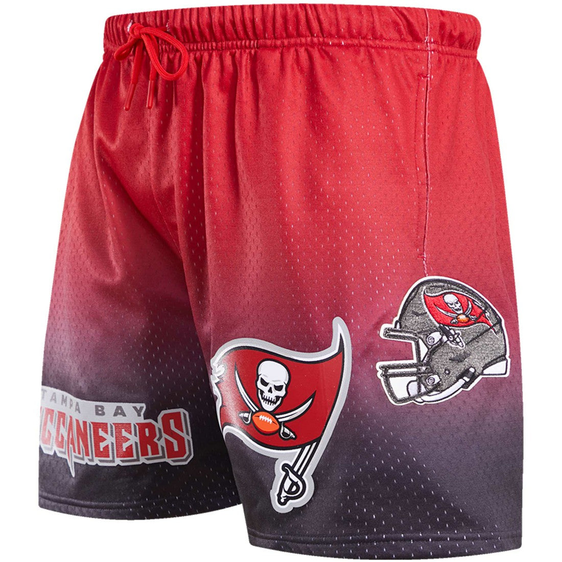 Tampa Bay Buccaneers Pro Standard Ombre Mesh Shorts Black/Red