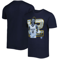 Ja Morant Memphis Grizzlies Stadium Essentials Unisex Player Skyline T-Shirt Navy