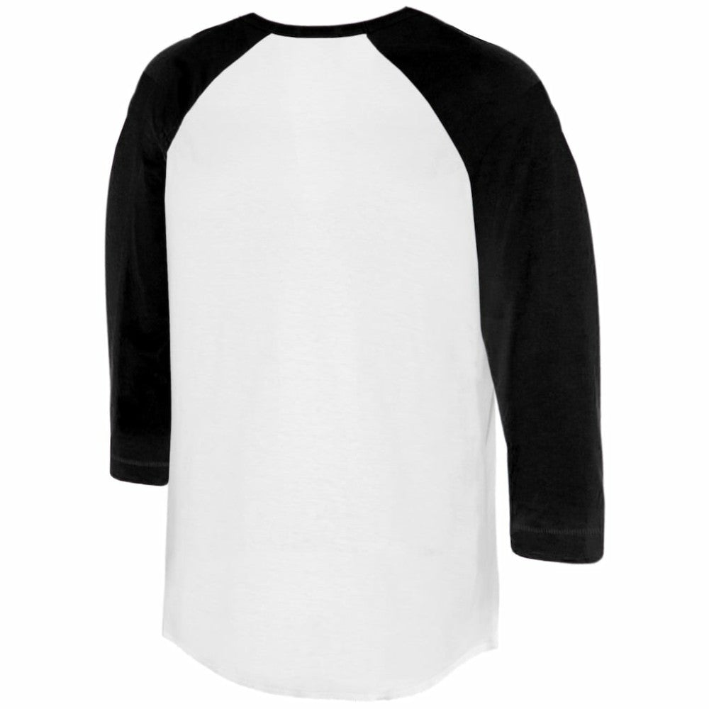 San Francisco Giants Tiny Turnip Women's Heart Banner 3/4-Sleeve Raglan T-Shirt - White/Black T-shirts