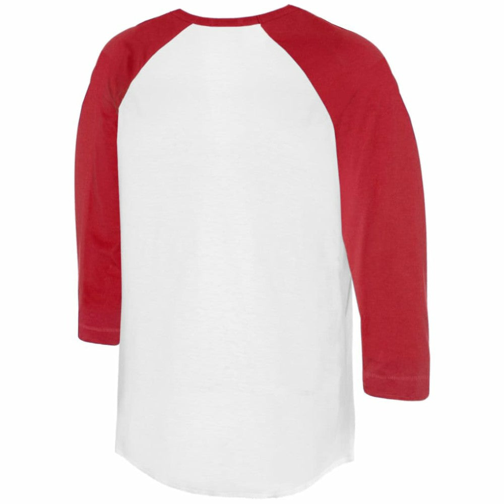 Philadelphia Phillies Tiny Turnip Women's Heart Lolly 3/4-Sleeve Raglan T-Shirt - White/Red T-shirts