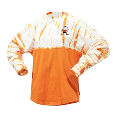 Cleveland Browns Women's Vintage Bamboo Spirit Jersey Long Sleeve T-Shirt Orange