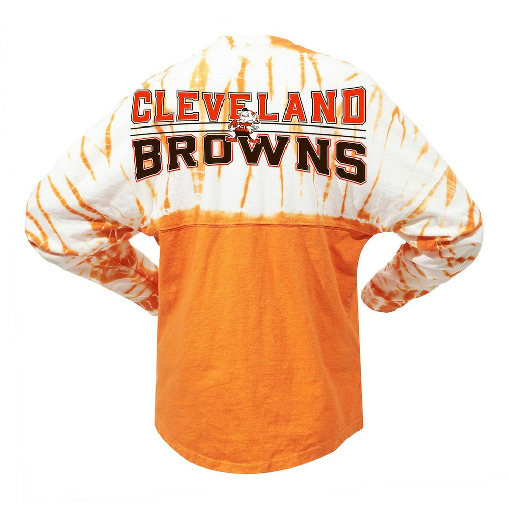 Cleveland Browns Women's Vintage Bamboo Spirit Jersey Long Sleeve T-Shirt Orange